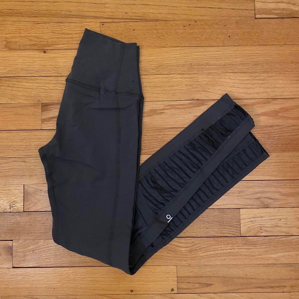 Alo High Waist Moto Legging in Gray